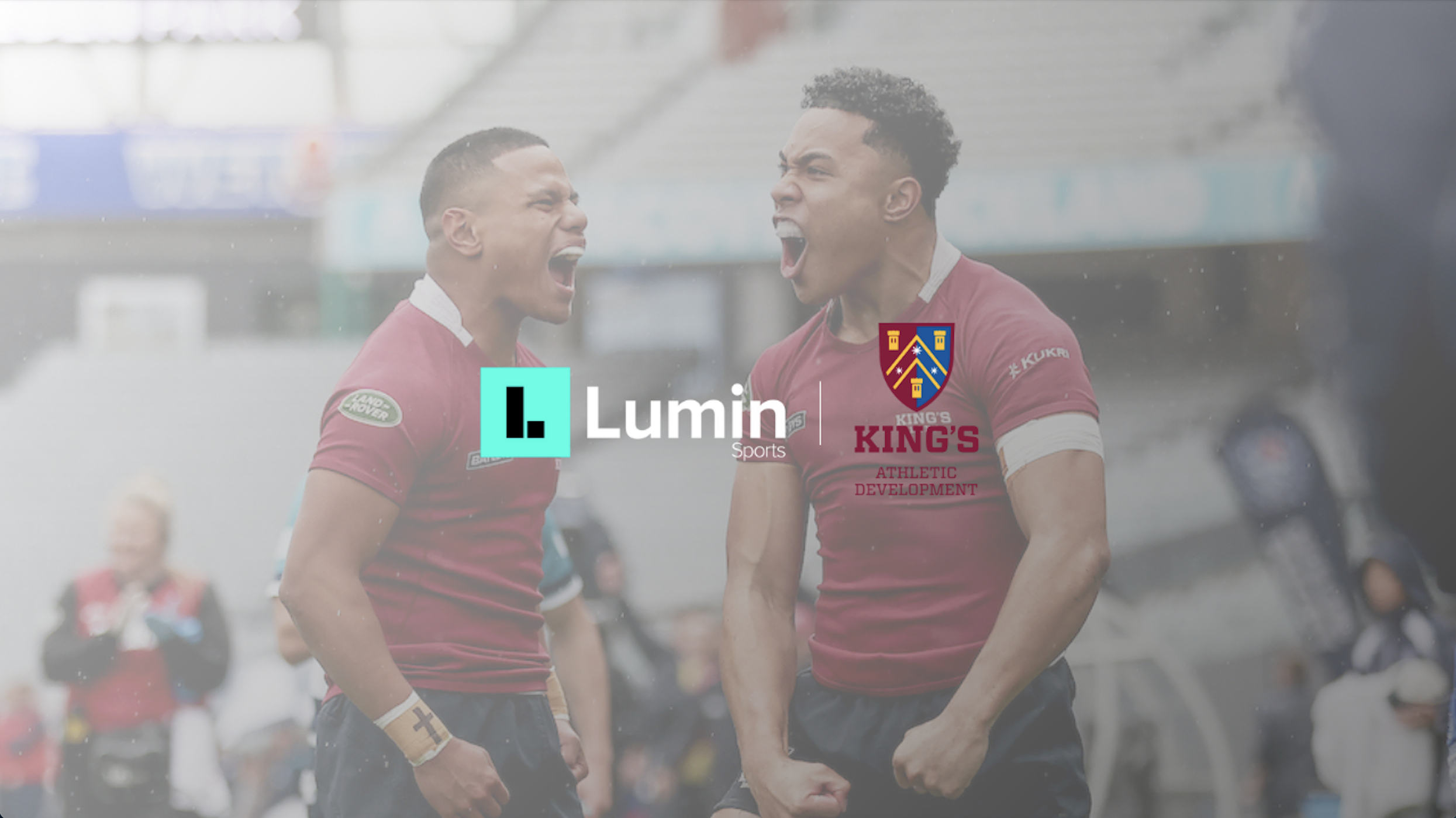 King's College and Lumin Sports Logo.