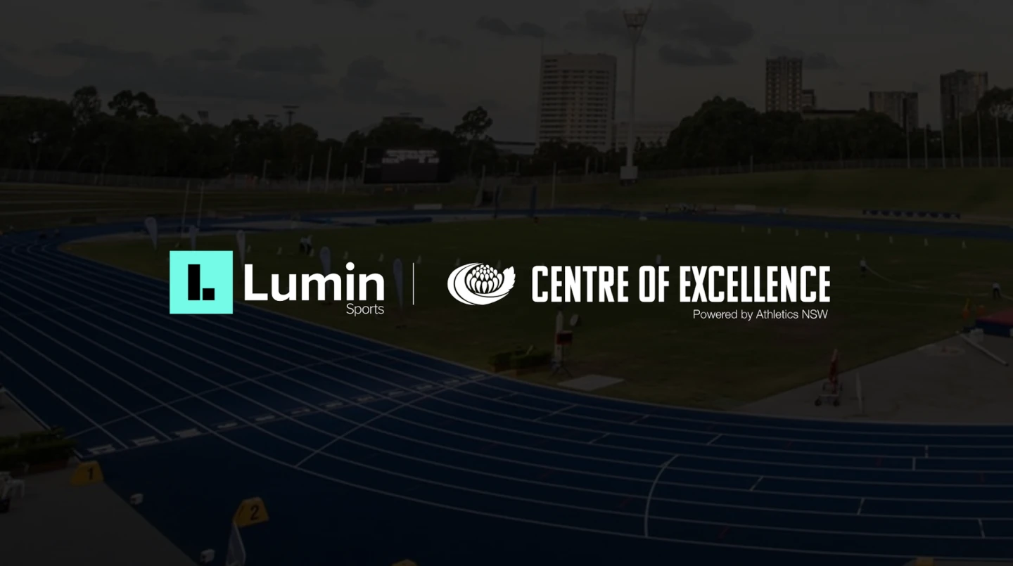 Lumin and NSW Athletics logos.