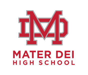 Mater Dei High School logo.